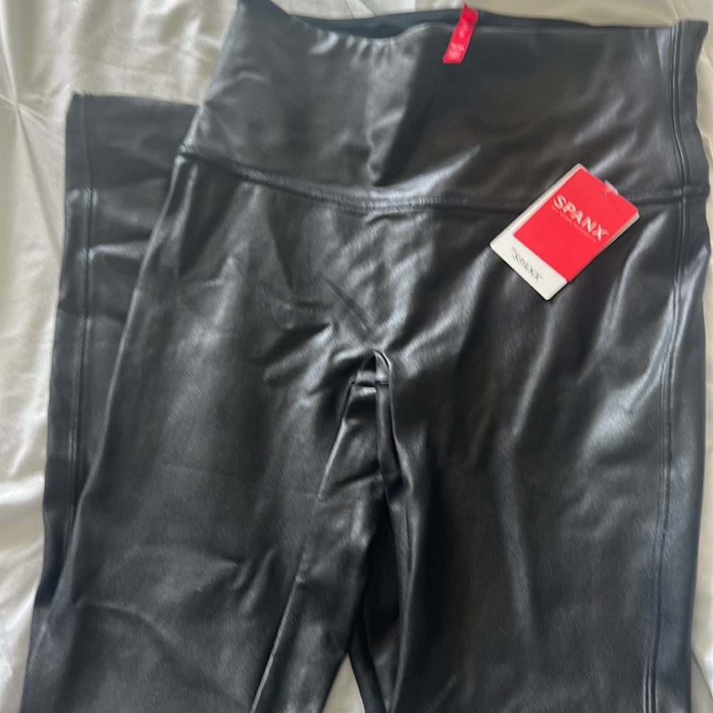 Womens Spanx Faux Leather Leggings